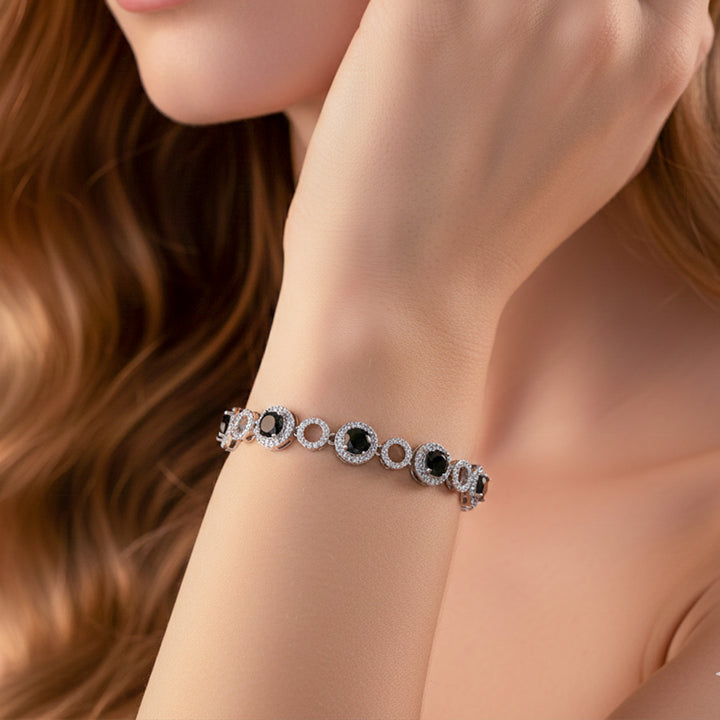 Halo Stone Tennis Bracelet GWB -139