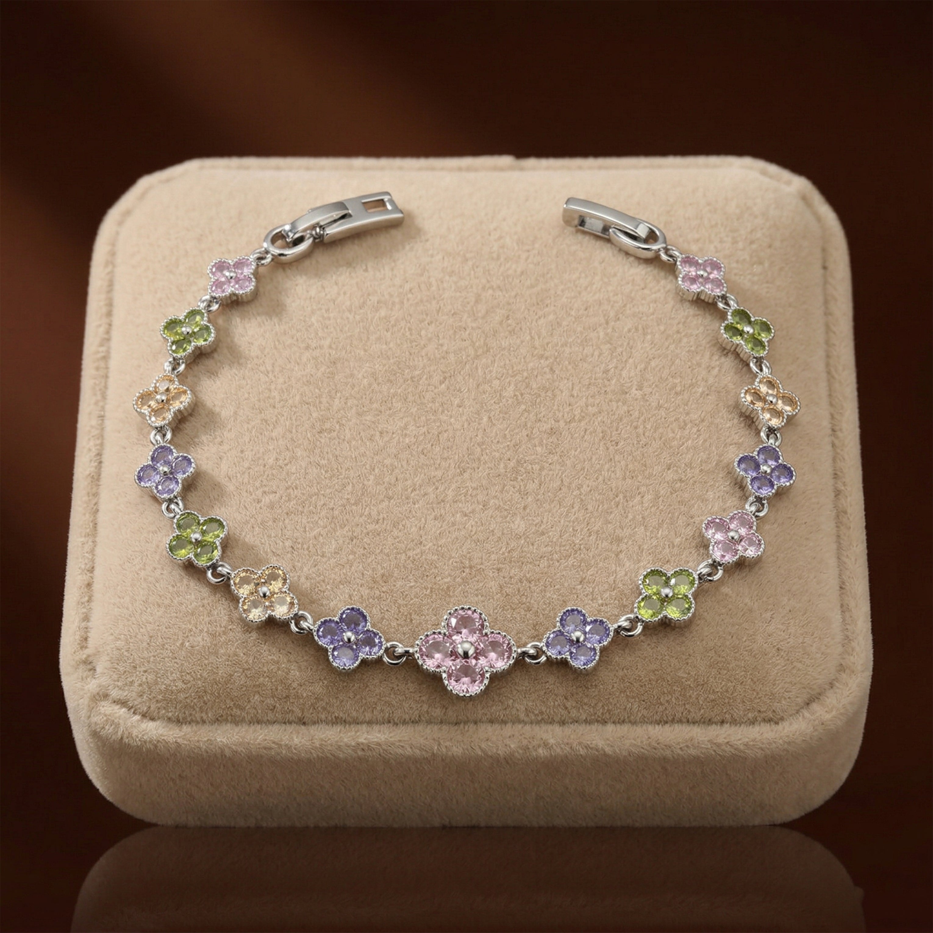 Pastel Bloom Charm Bracelet GWB -131