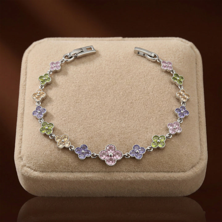 Pastel Bloom Charm Bracelet GWB -131
