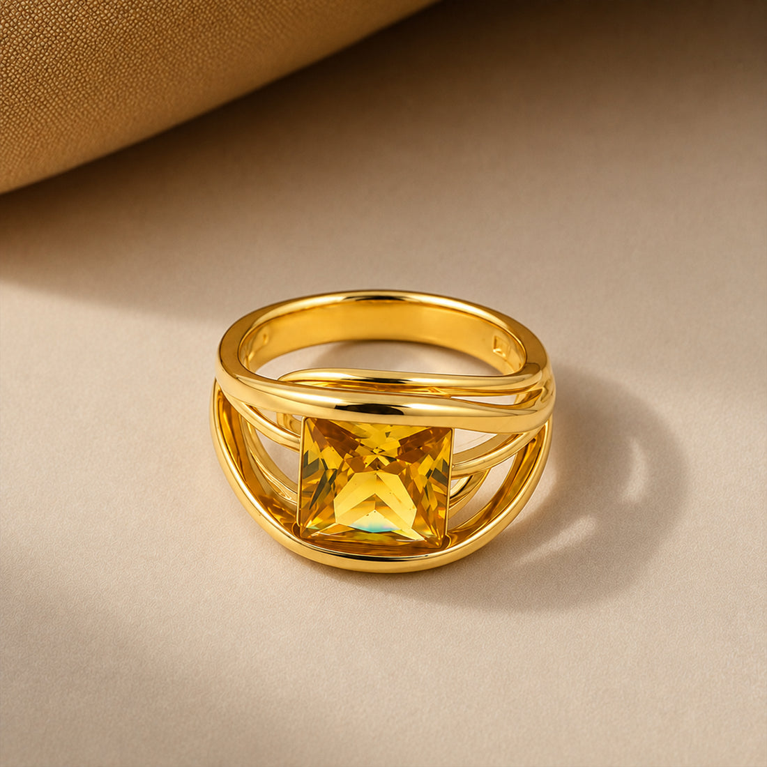 Aureon Geometric Luxe Ring GMR -46