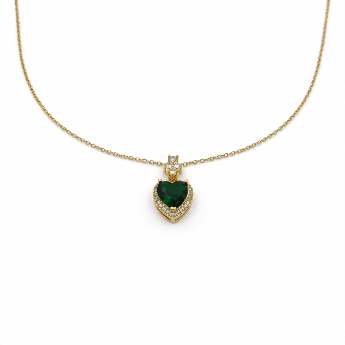Heart Halo Pendant Necklace GWN -163
