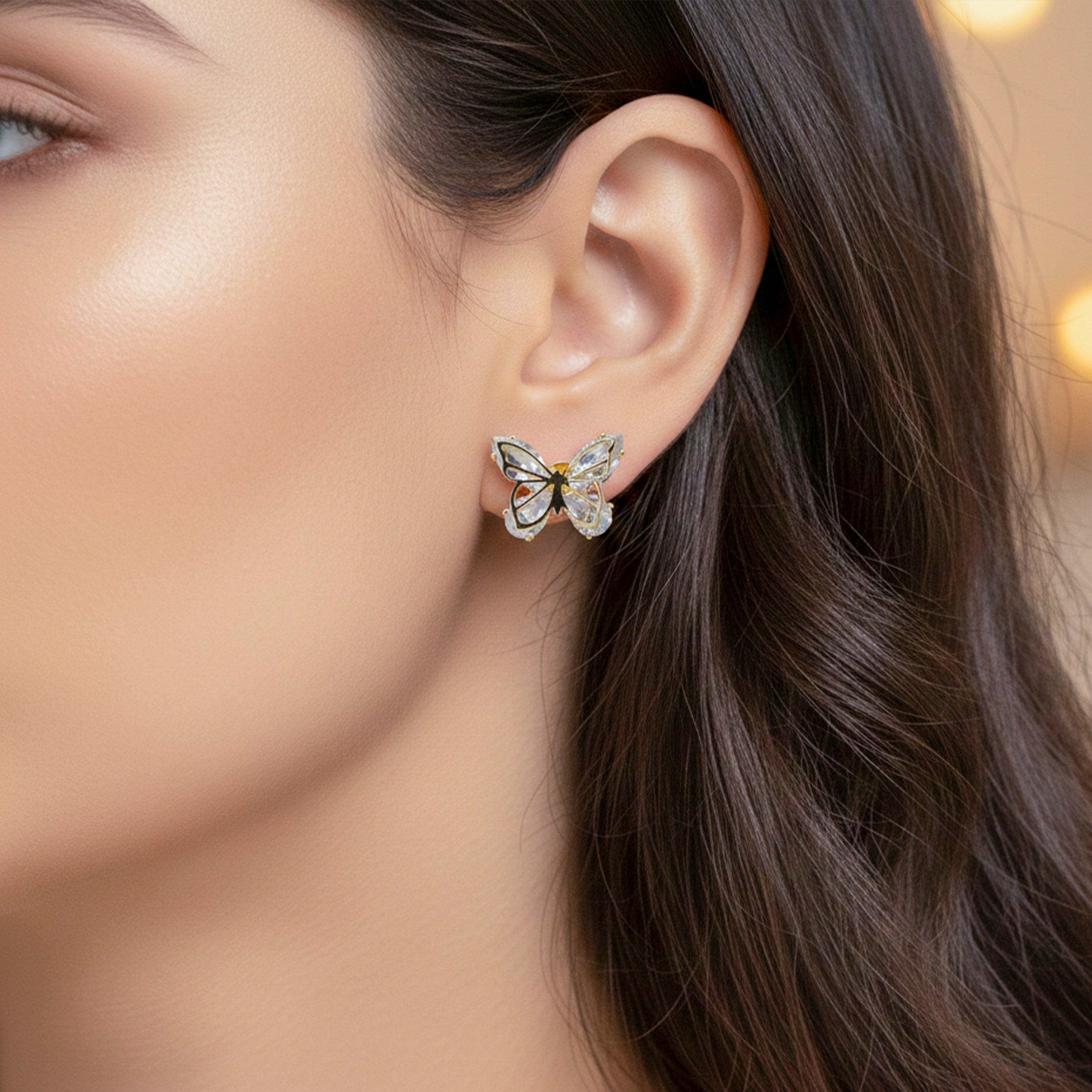 Crystal Butterfly Earrings GWE -130