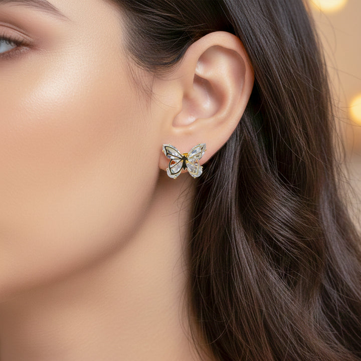 Crystal Butterfly Earrings GWE -130
