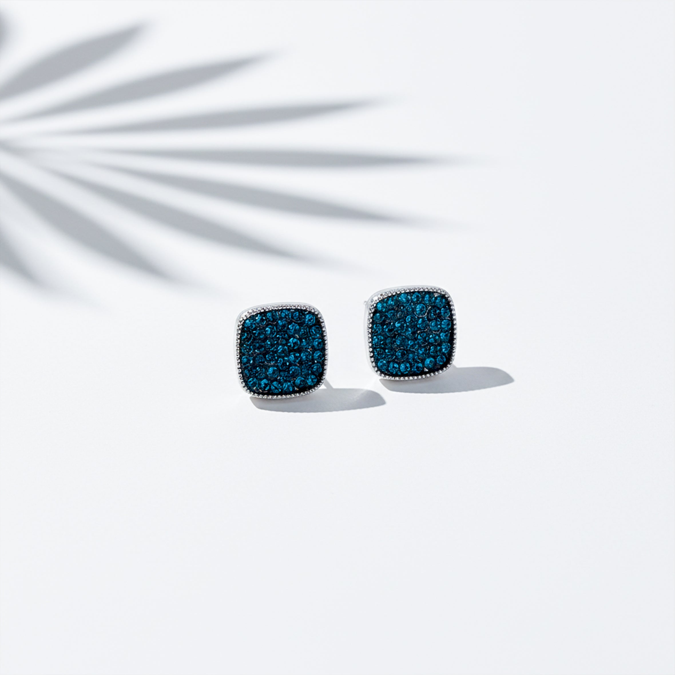 Midnight Blue Square Earrings GWE -114