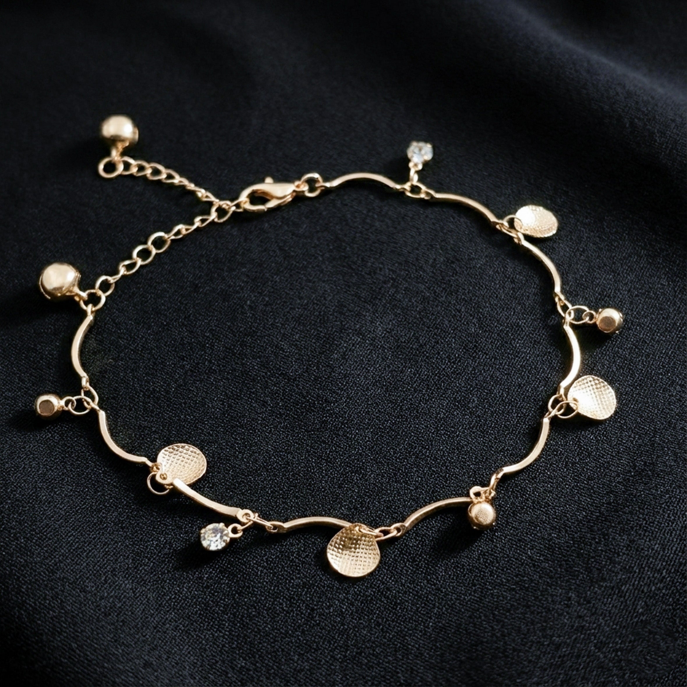 Golden Aura Charm Anklet