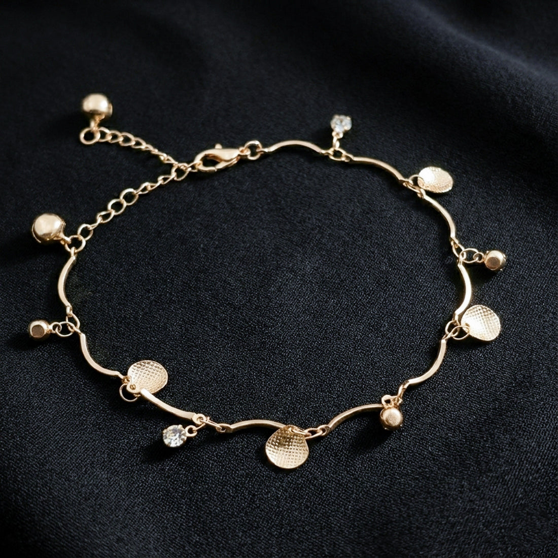 Golden Aura Charm Anklet