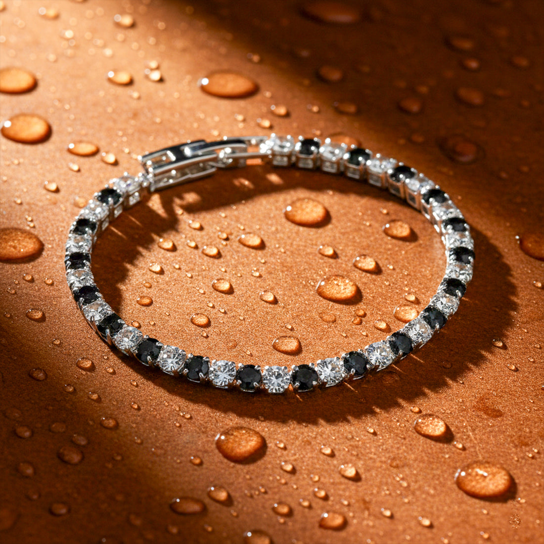 Dual-Tone Tennis Bracelet GWB -119