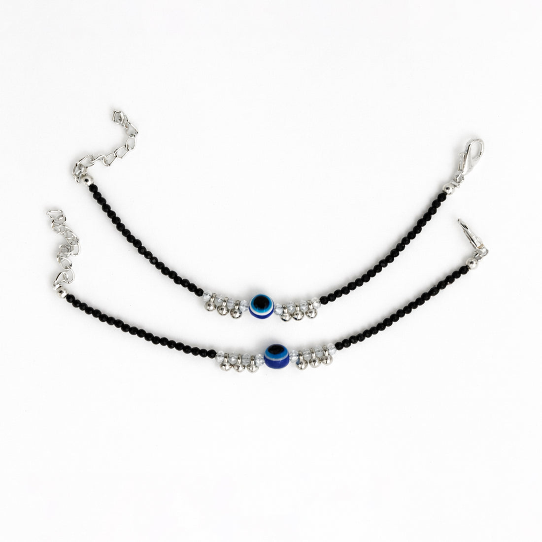 Black Beaded Nazar Protection Bracelet GBB -6