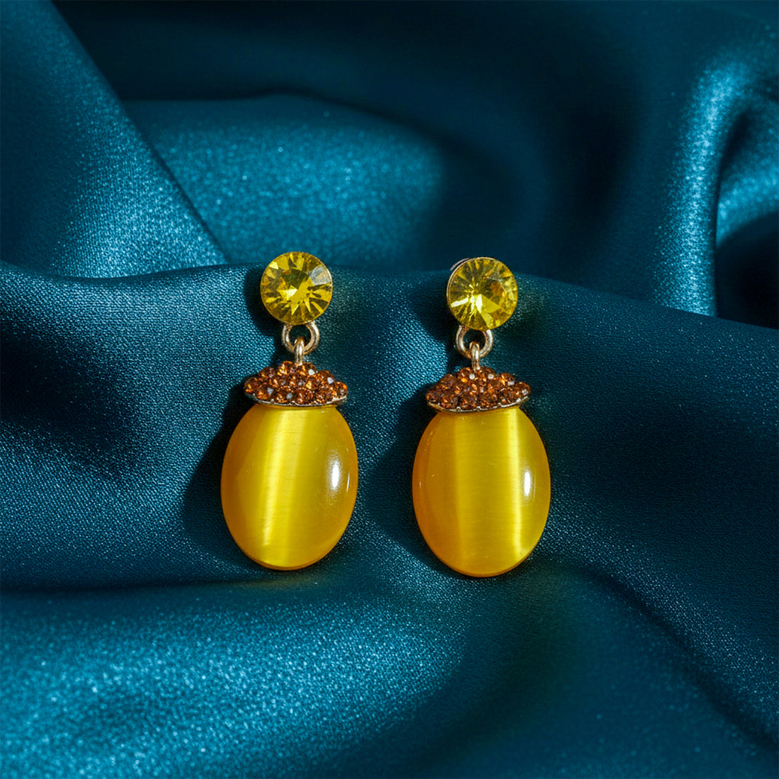 Yellow Stone Earrings GWE -210