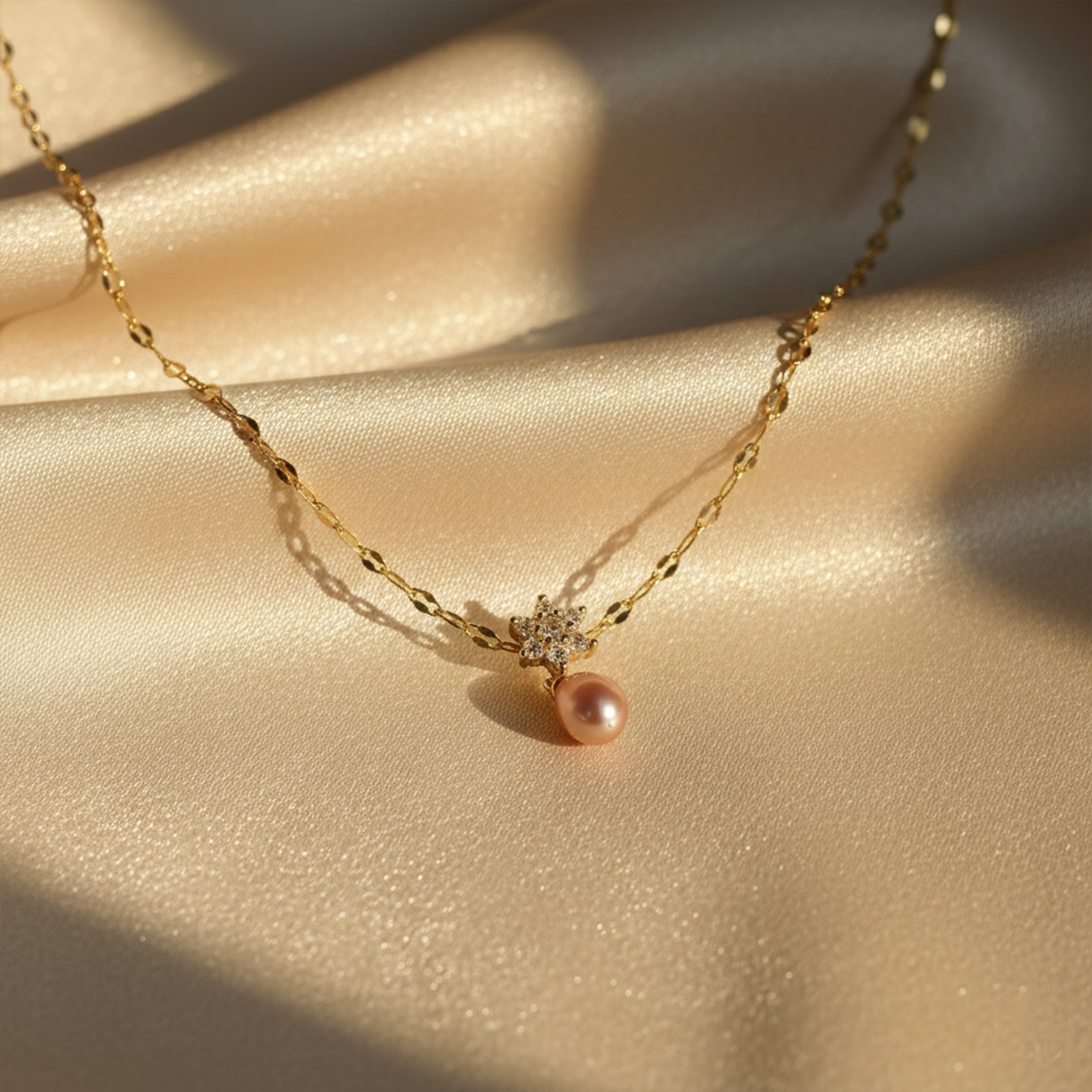 Crystal Star Pearl Pendant GWN -44