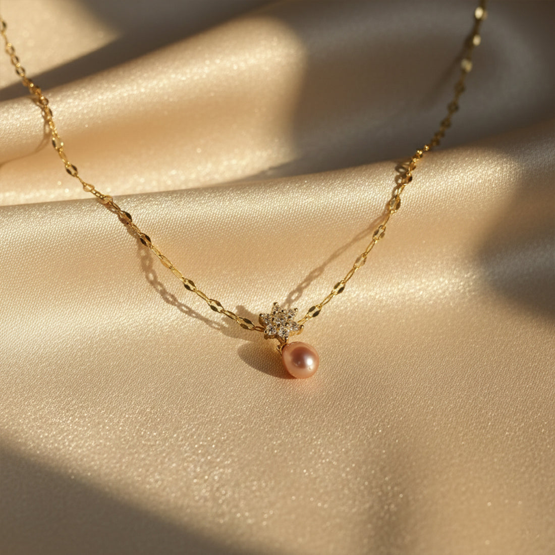 Crystal Star Pearl Pendant GWN -44