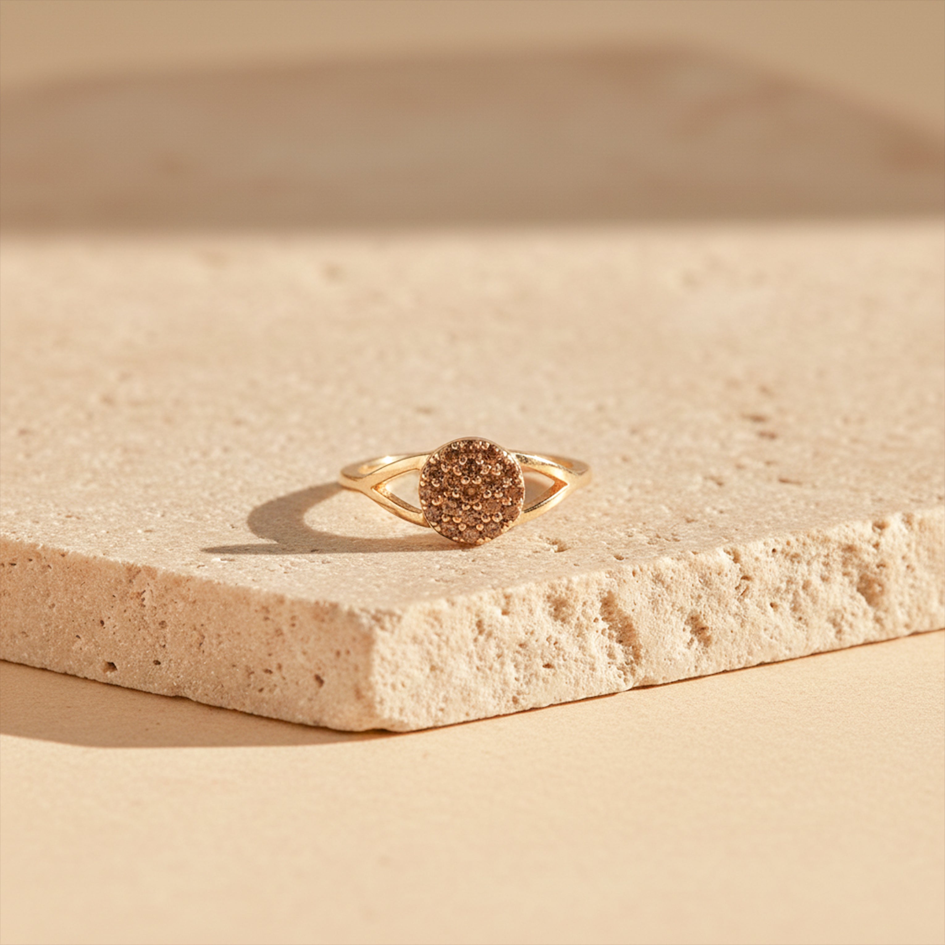 Aurora Floral Diamond Gold Ring GWR -13