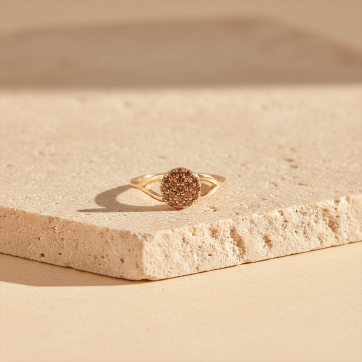 Aurora Floral Diamond Gold Ring GWR -13