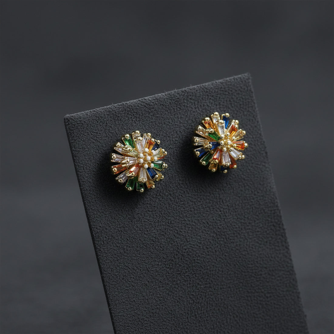 Multicolor Crystal Earrings GWE -149