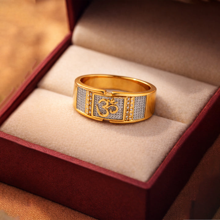 Divine Om Gold Ring GMR -28