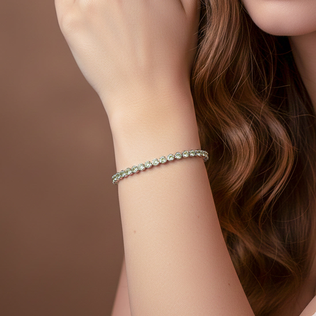 Classic Yellow Stone Tennis Bracelet GWB -122