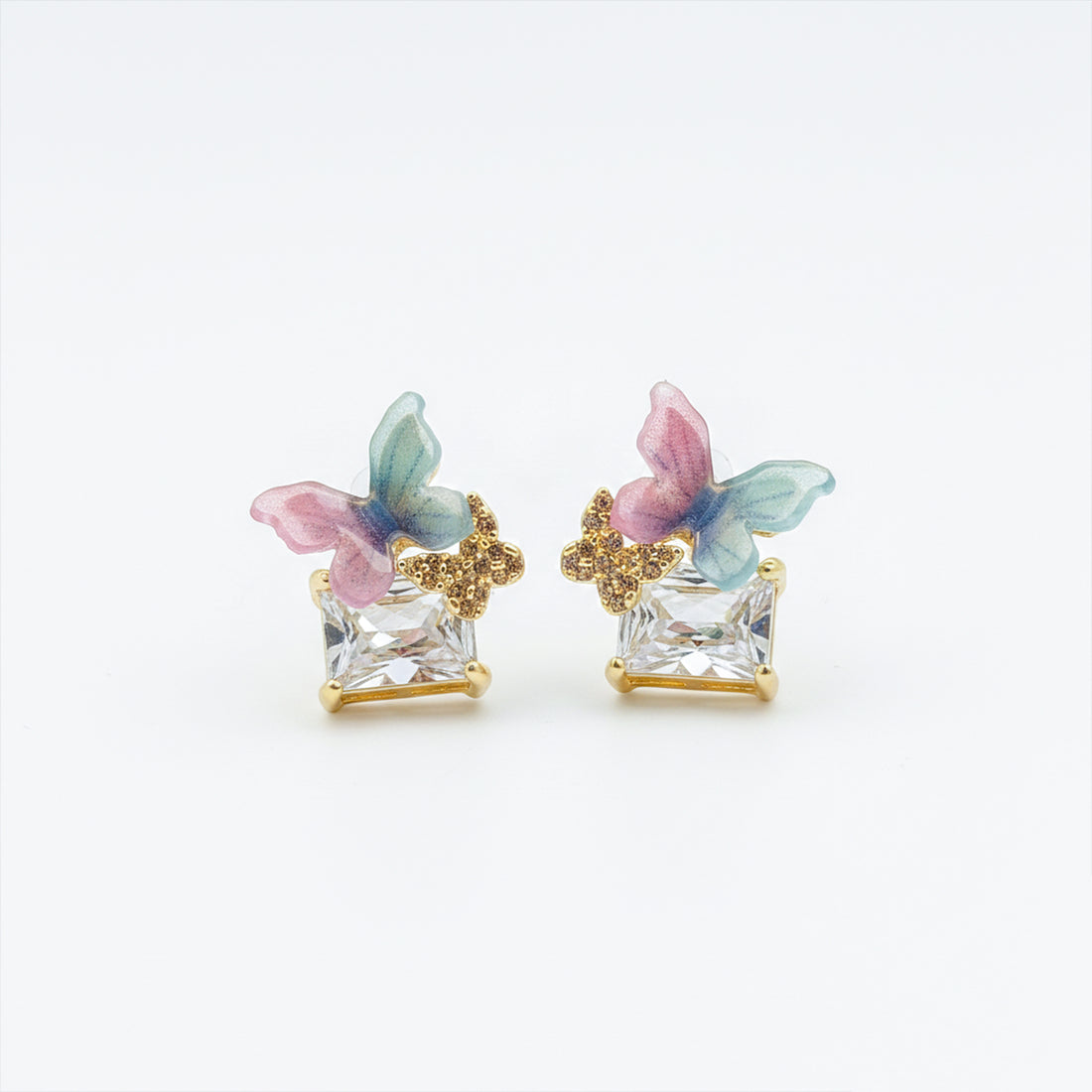 Butterfly Crystal earrings GWE -128