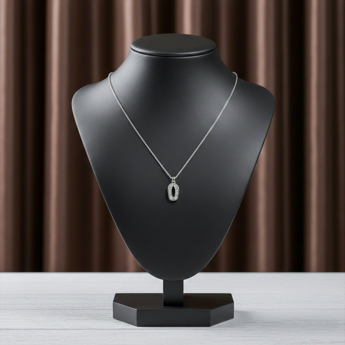 Silver Alphabet Letter Necklace GWN -45