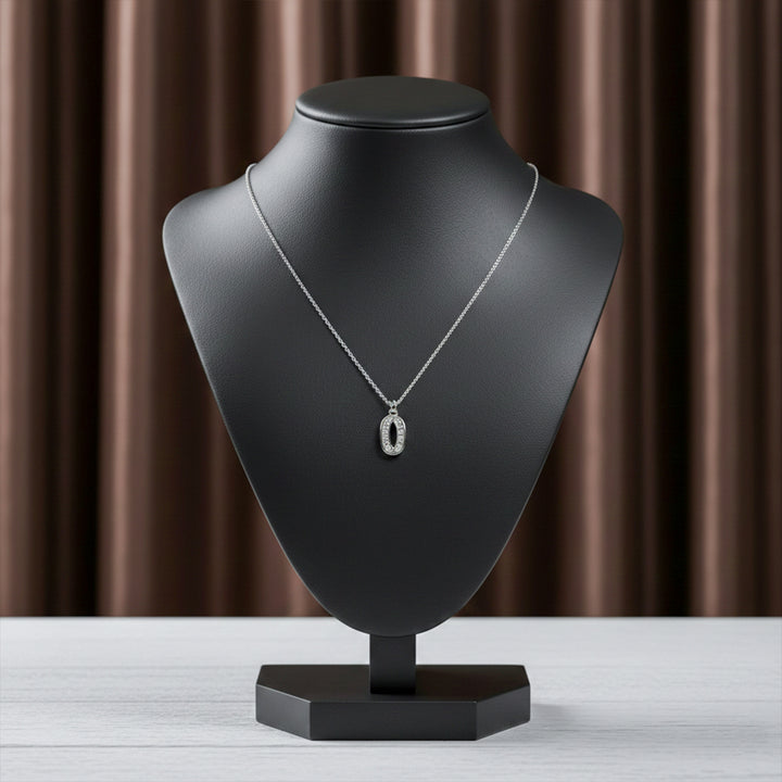 Silver Alphabet Letter Necklace GWN -45