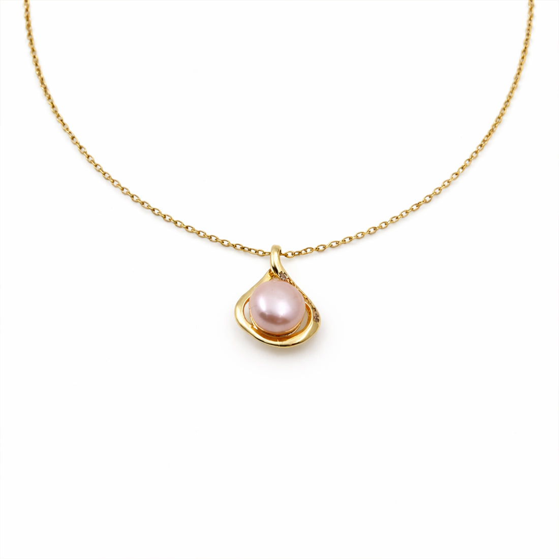Elegant Gold Pearl Necklace GWN -34