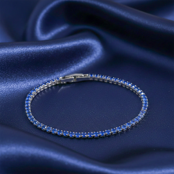 Royal Sapphire Tennis Bracelet GWB -72