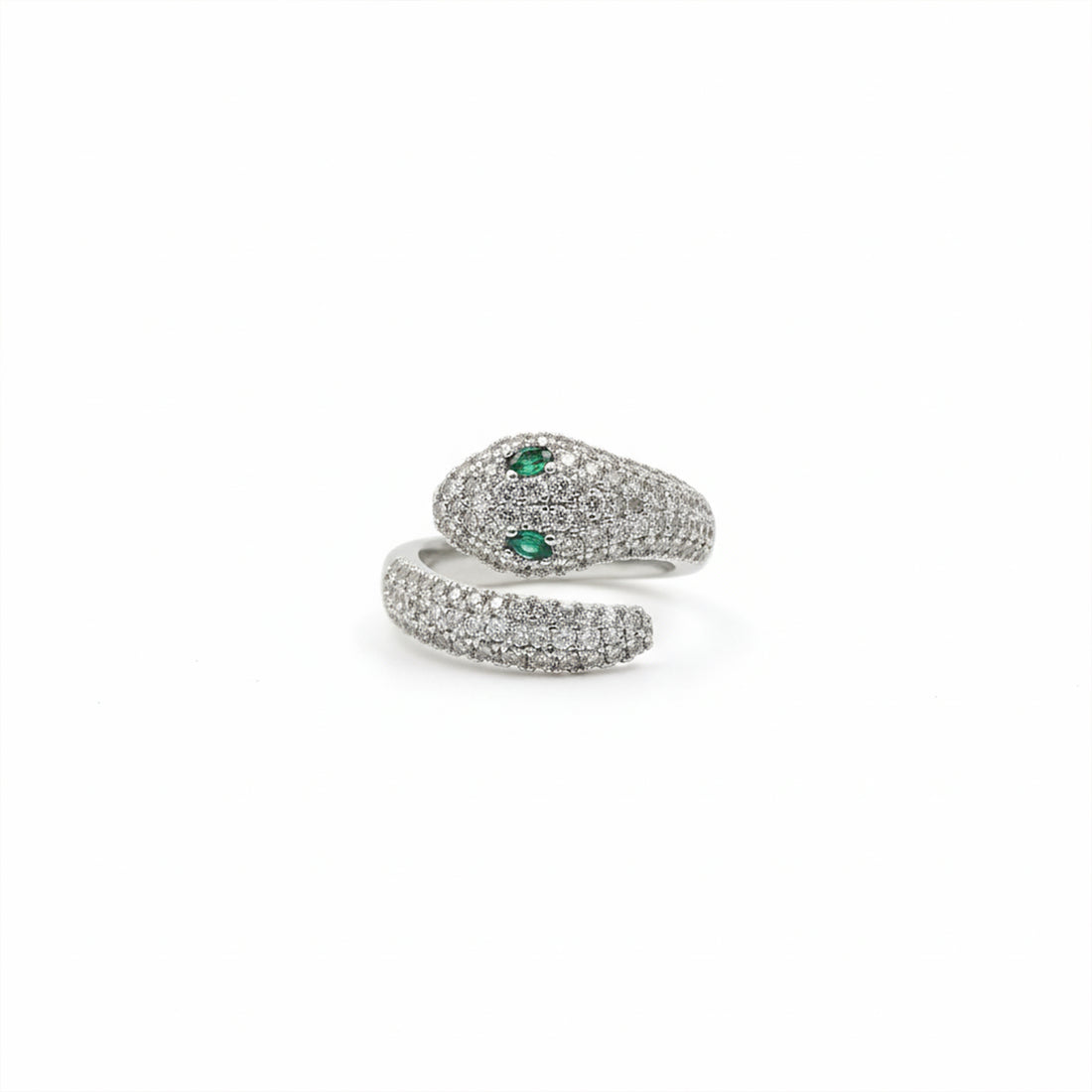 Emerald Serpent Pavé Ring GWR -75