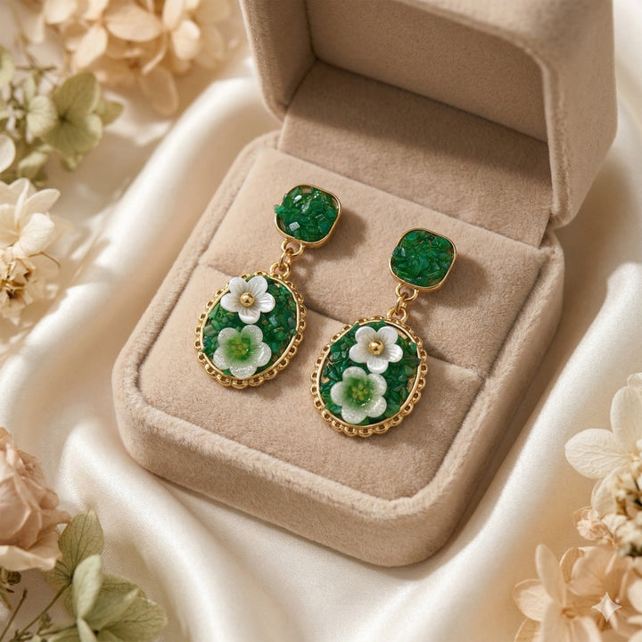 Verdant Flora Luxe Earrings GWE -205