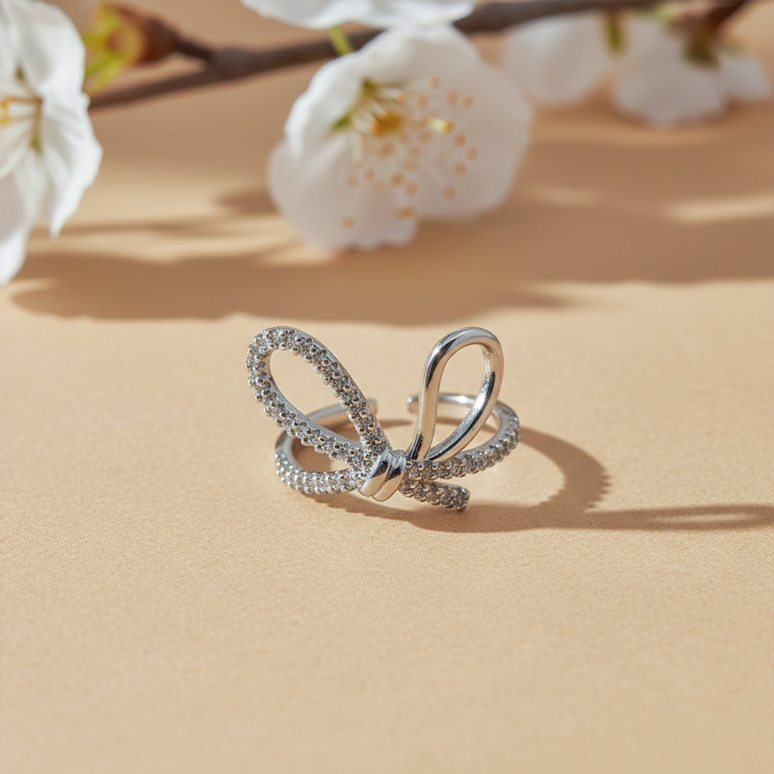 Crystal Bow Elegance Ring GWR -57