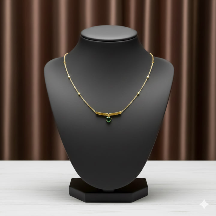Emerald Heart Gold Neckless GWN -70