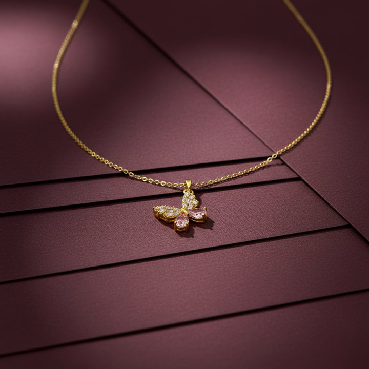 Butterfly Pendant Necklace GWN -120