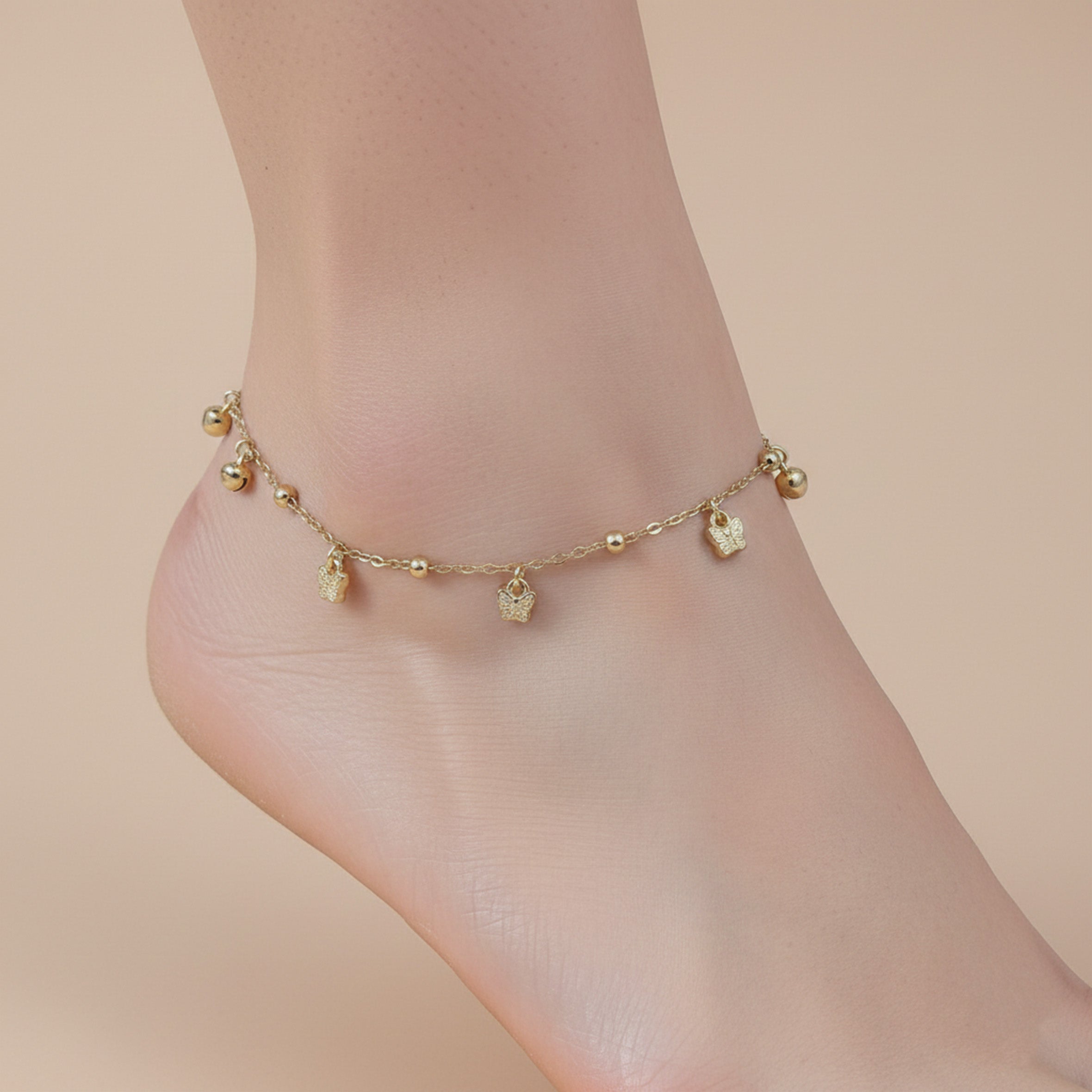 Flutter Glow Gold Anklet GWA -56