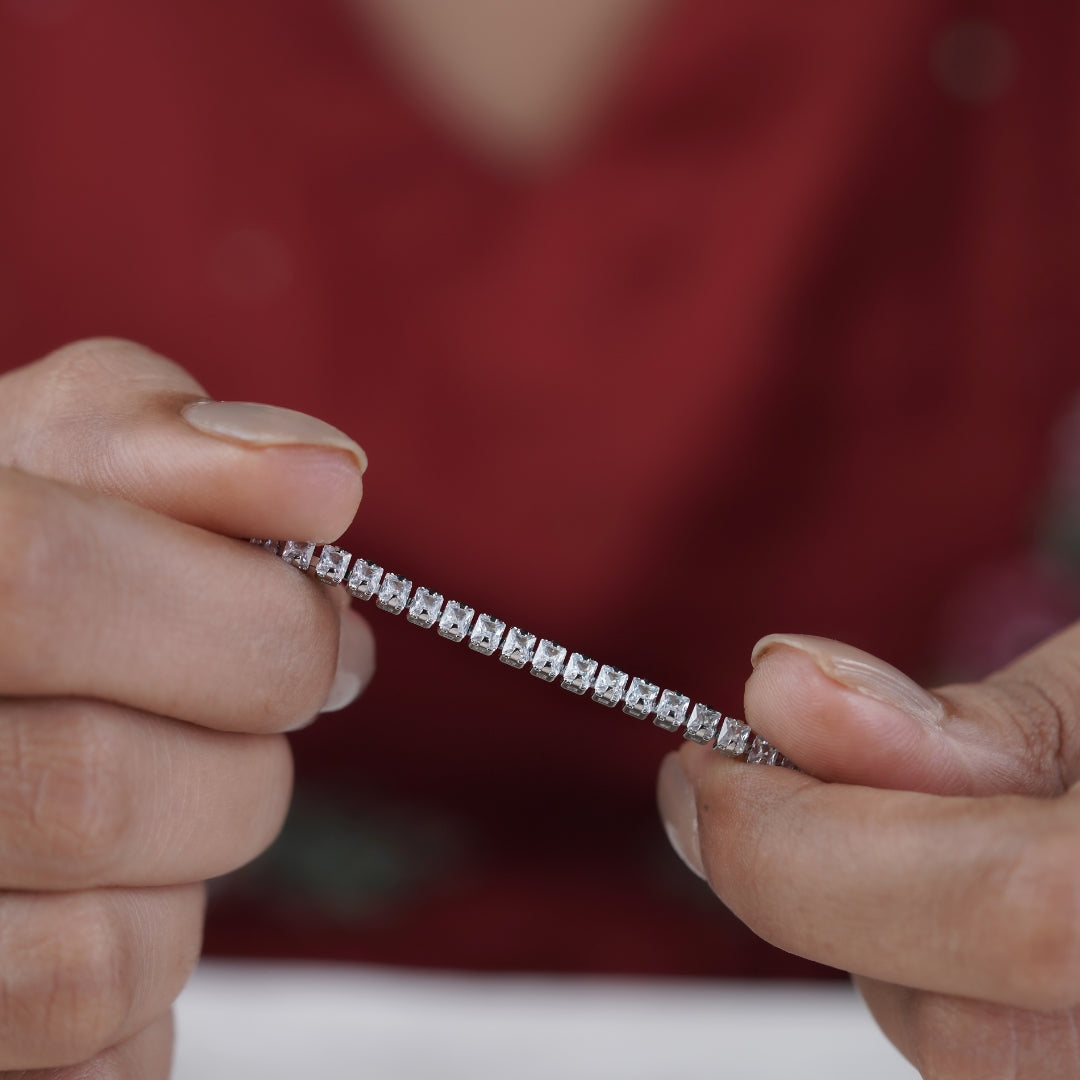 Diamond Row Womens Bracelet