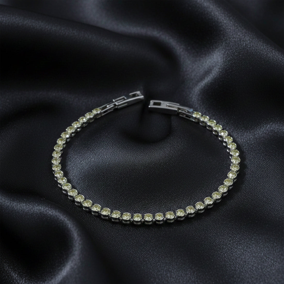 Classic Yellow Stone Tennis Bracelet GWB -122