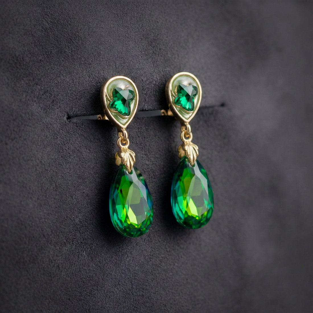 Emerald Green Earrings GWE -193
