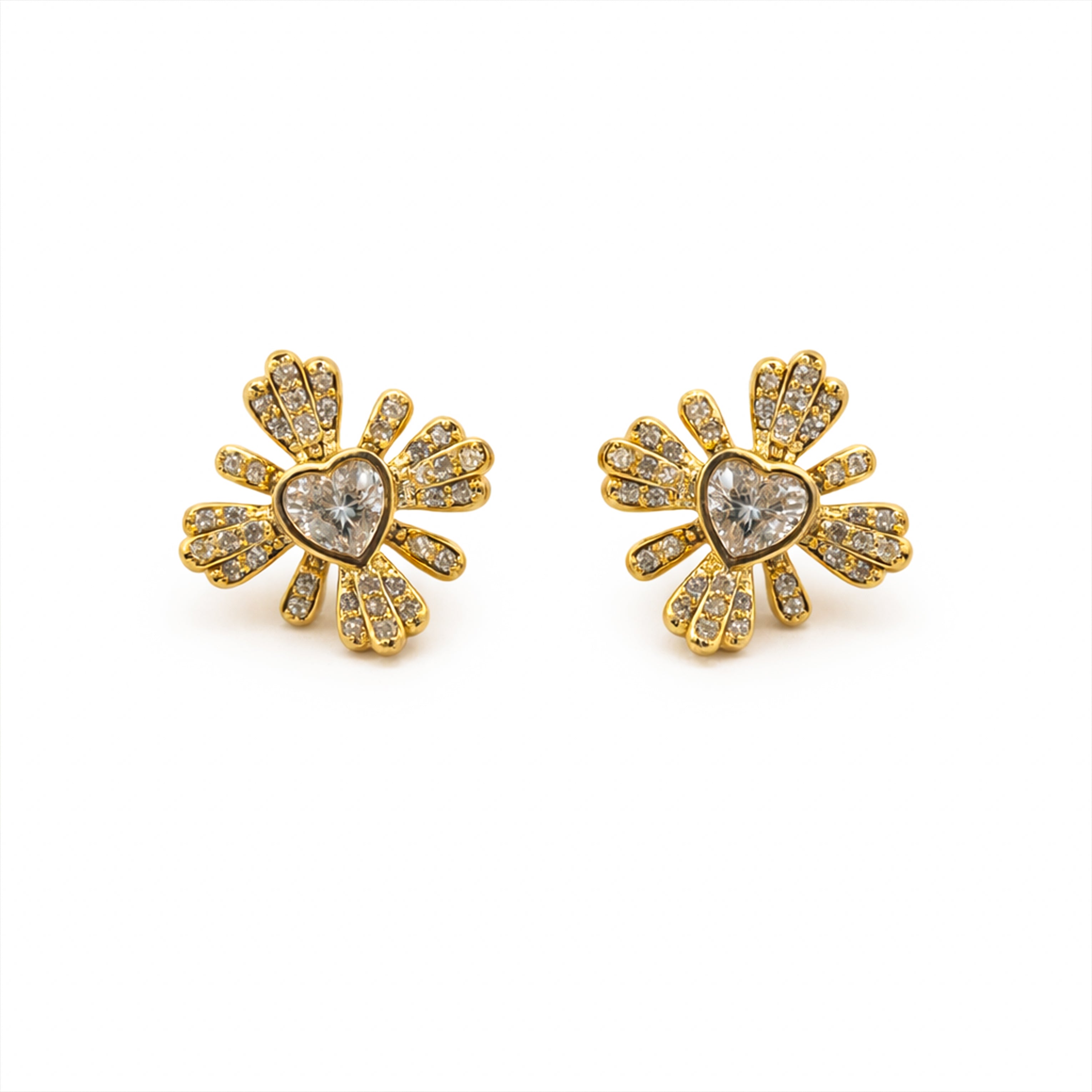 Radiant Love Floral Studs GWE -105