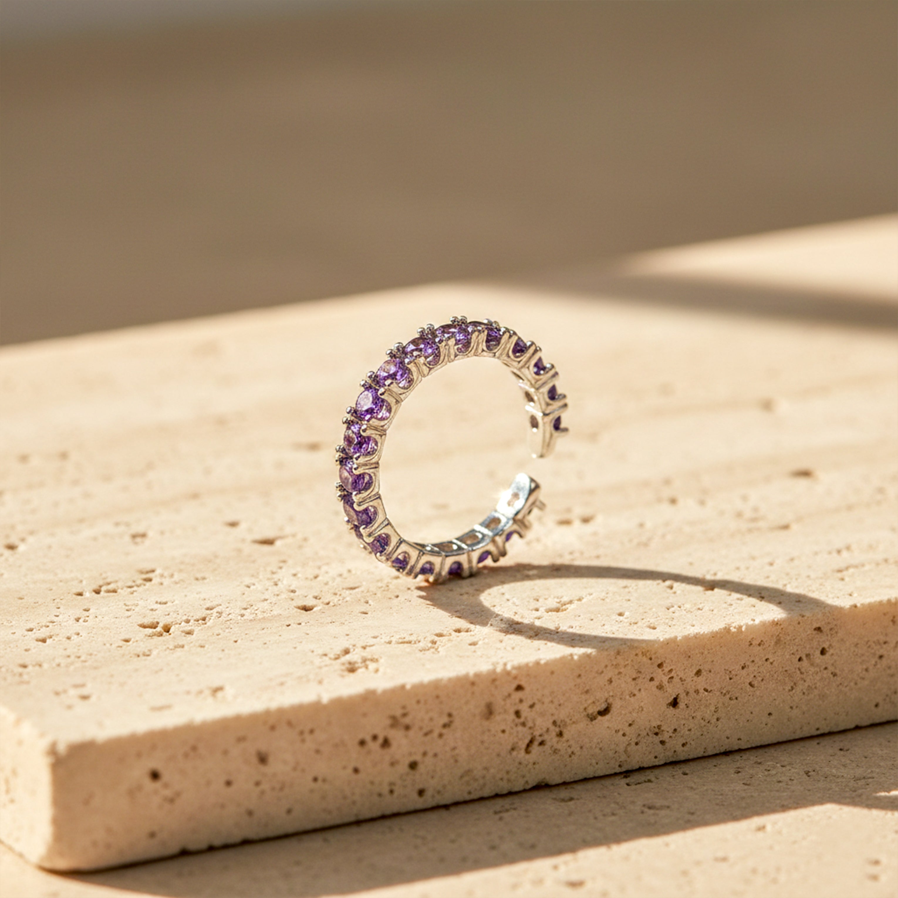 Amethyst Eternity Halo Ring GWR -69