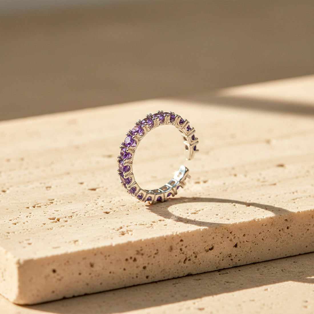 Amethyst Eternity Halo Ring GWR -69