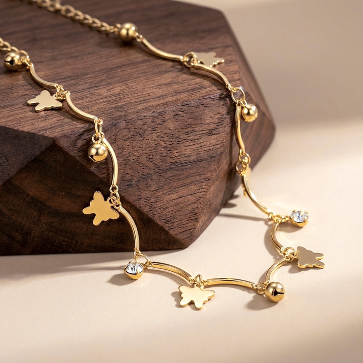 Butterfly Gold Anklet GWA -44