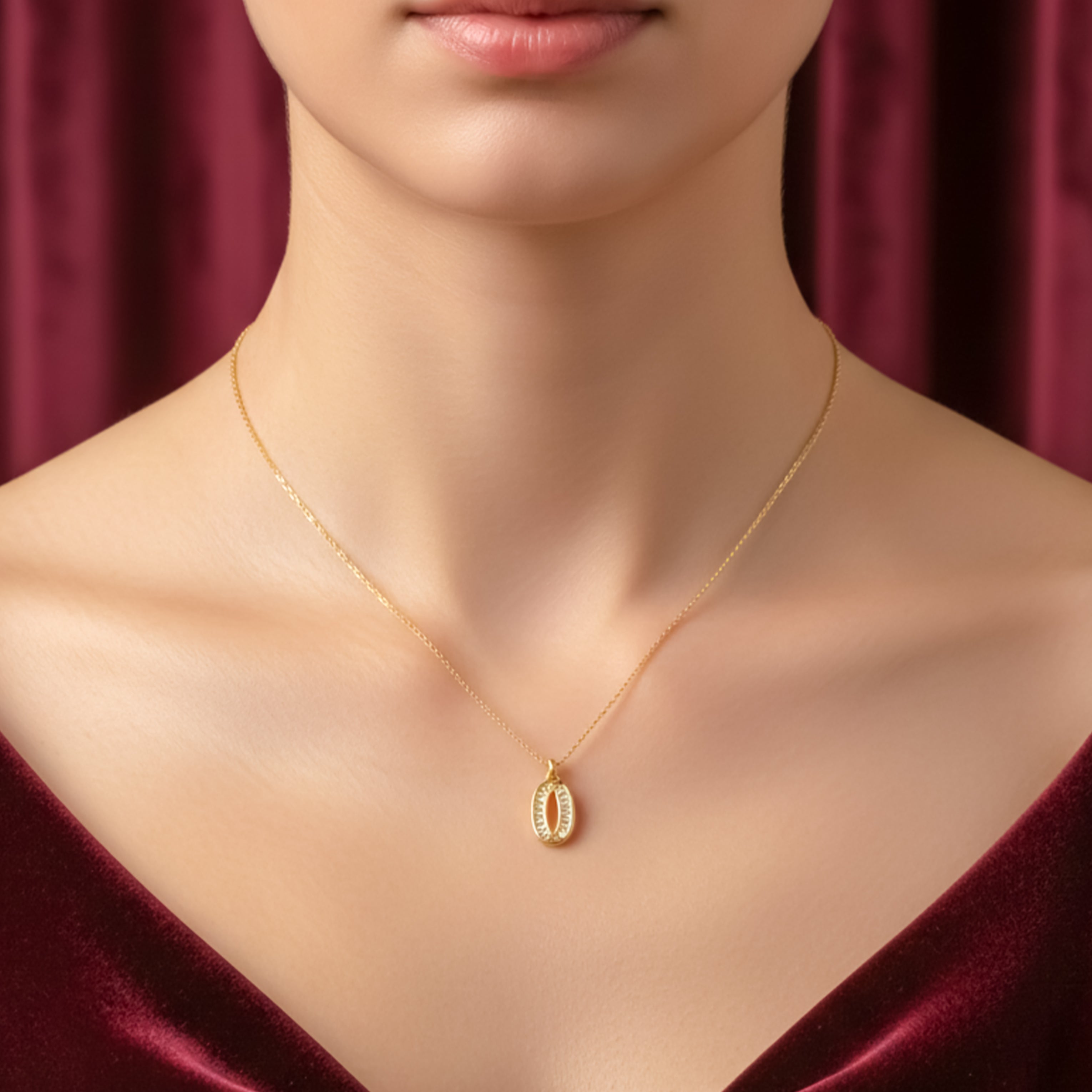 Elegant Alphabet Letter Pendant GWN -46