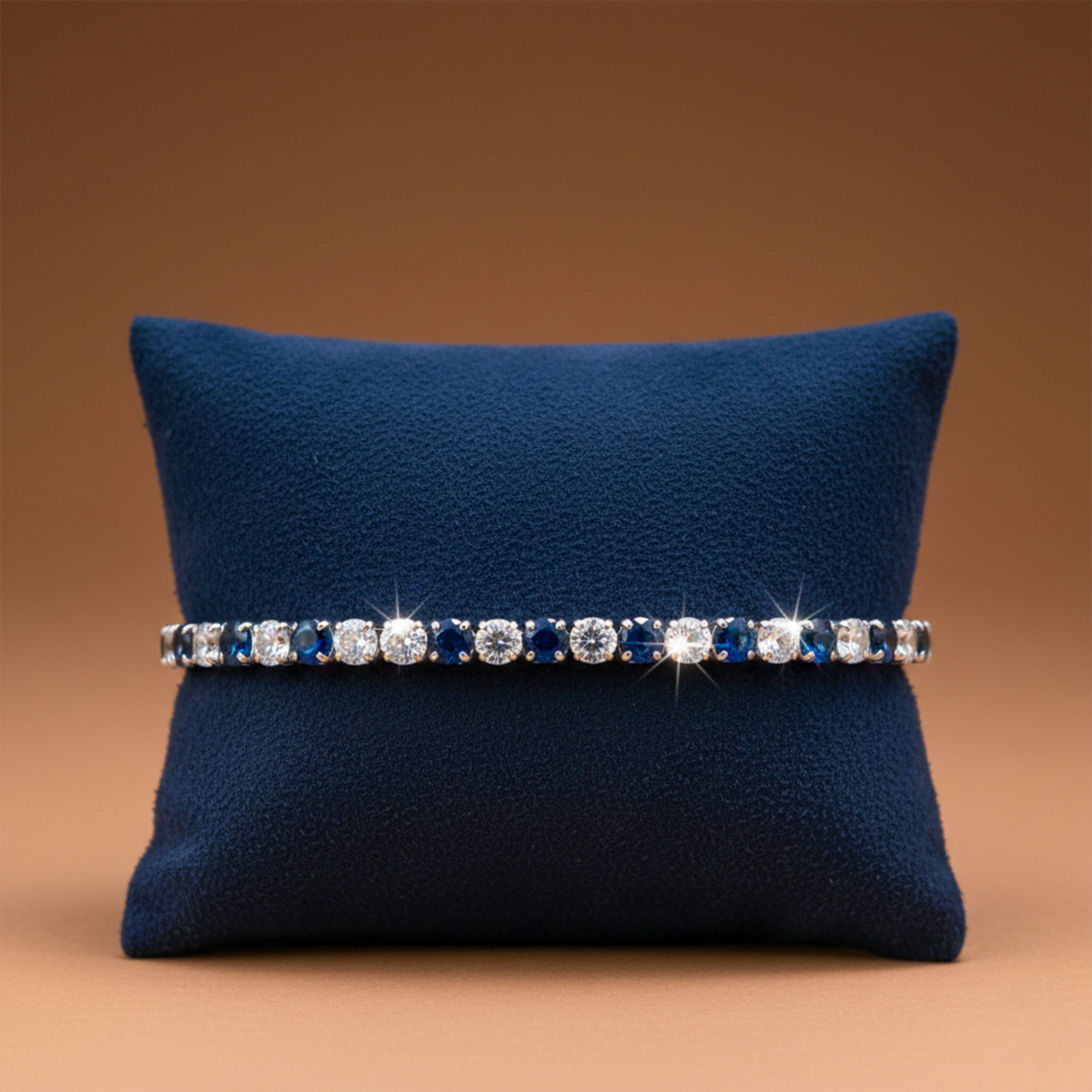 Royal Blue Spark Tennis Bracelet GWB -84