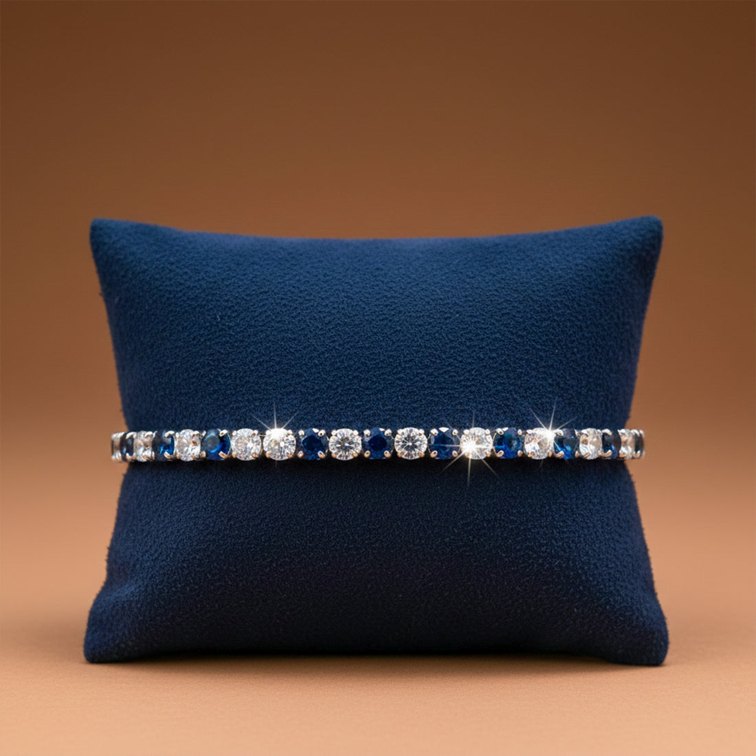 Royal Blue Spark Tennis Bracelet GWB -84