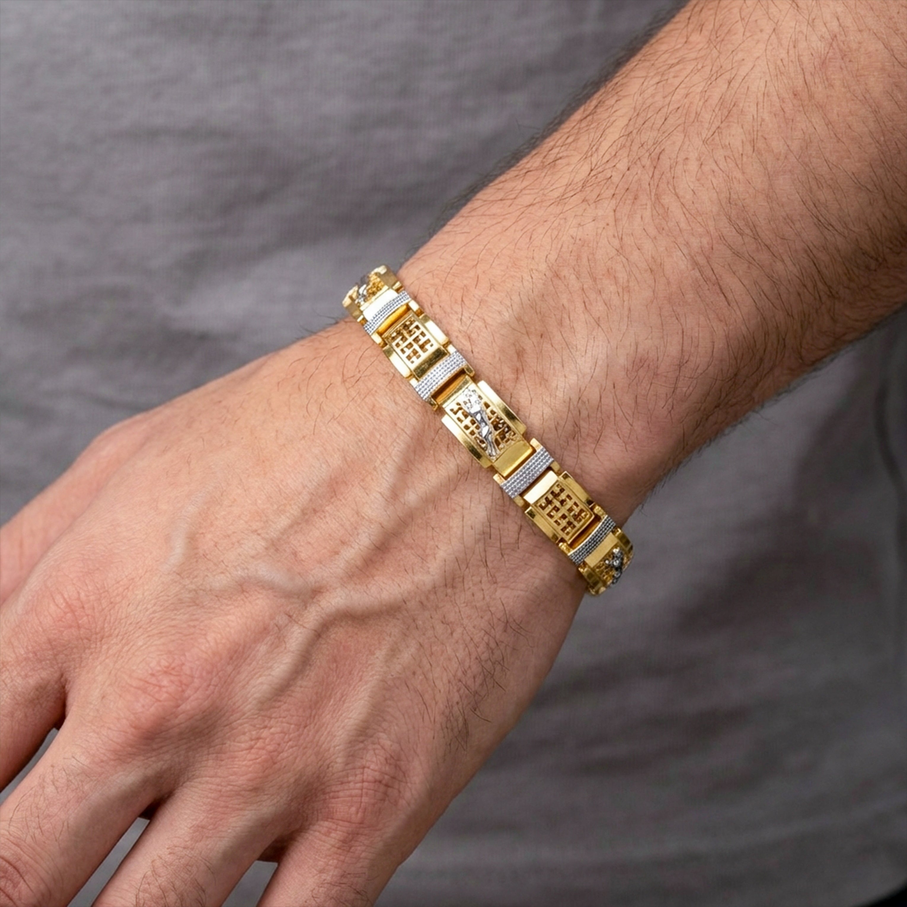 Royal Matrix Gold Bracelet GMB -3