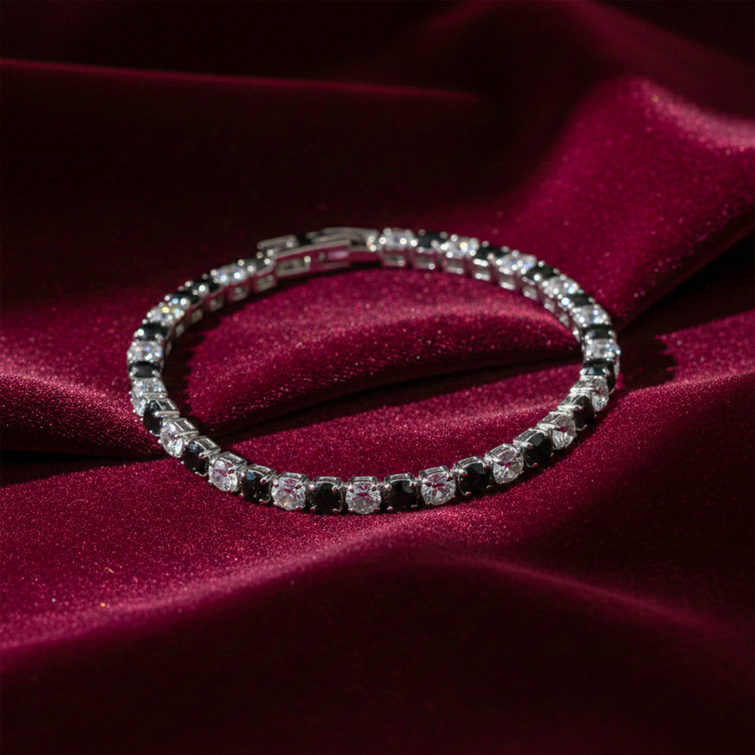 Dual-Tone Tennis Bracelet GWB -119