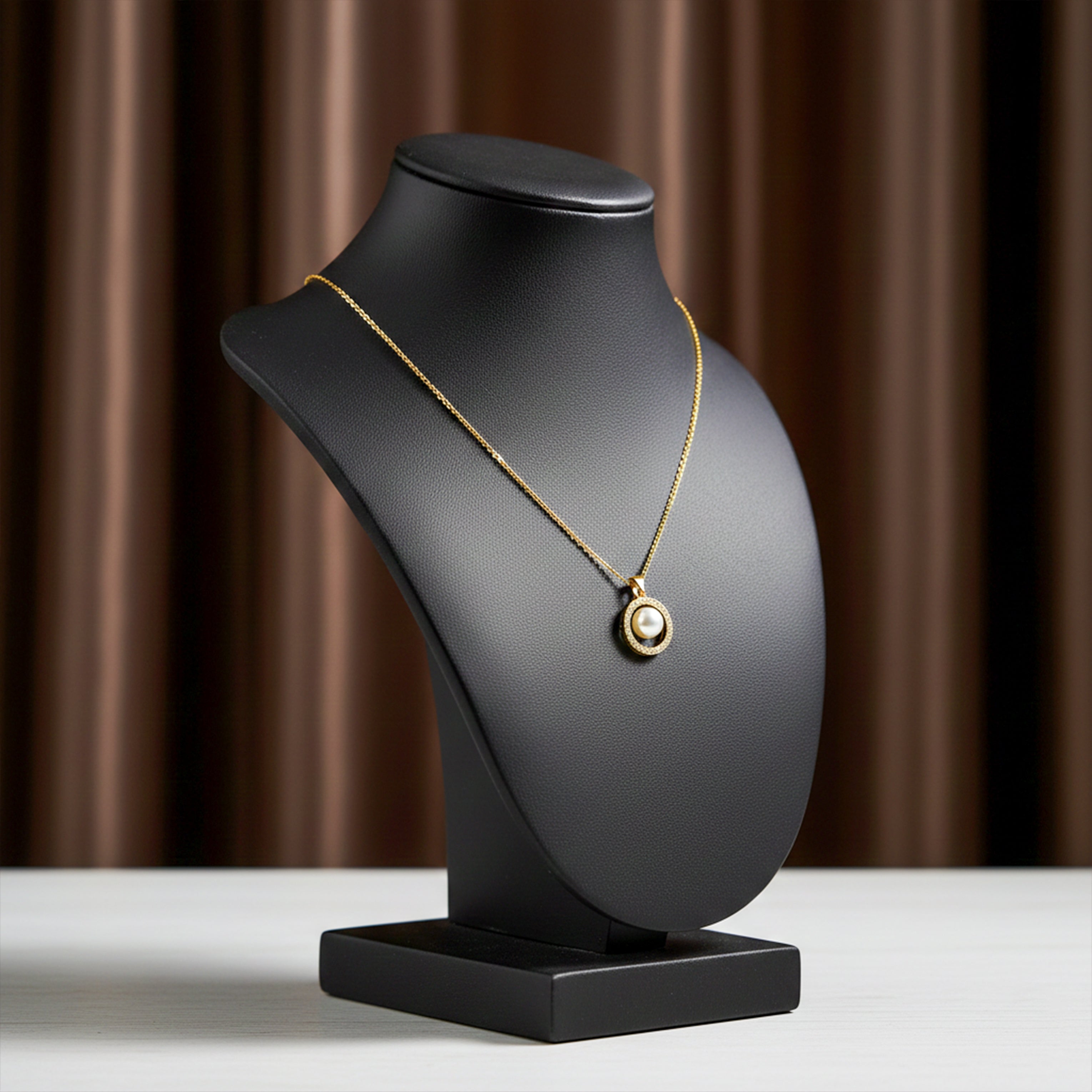 Crystal Circle Pearl Pendant GWN -57