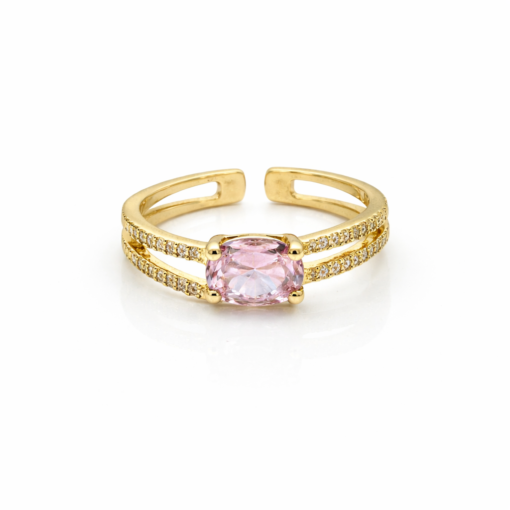 Blush Elegance Double-Band Ring GWR -48