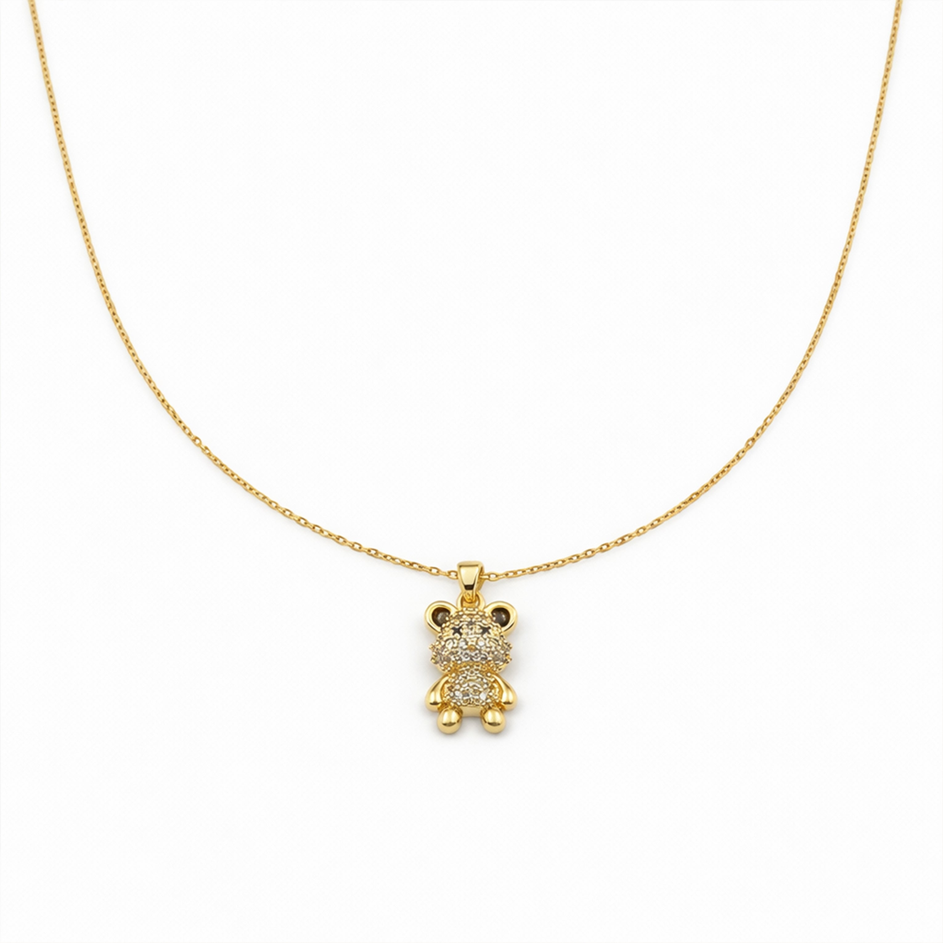 Teddy Bear Pendant Necklace GWN -133