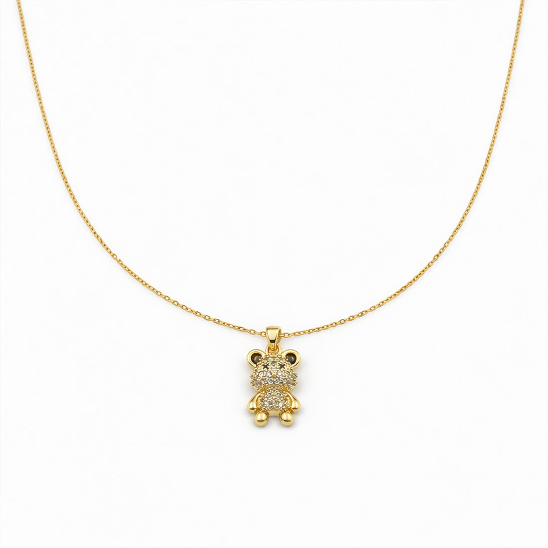 Teddy Bear Pendant Necklace GWN -133