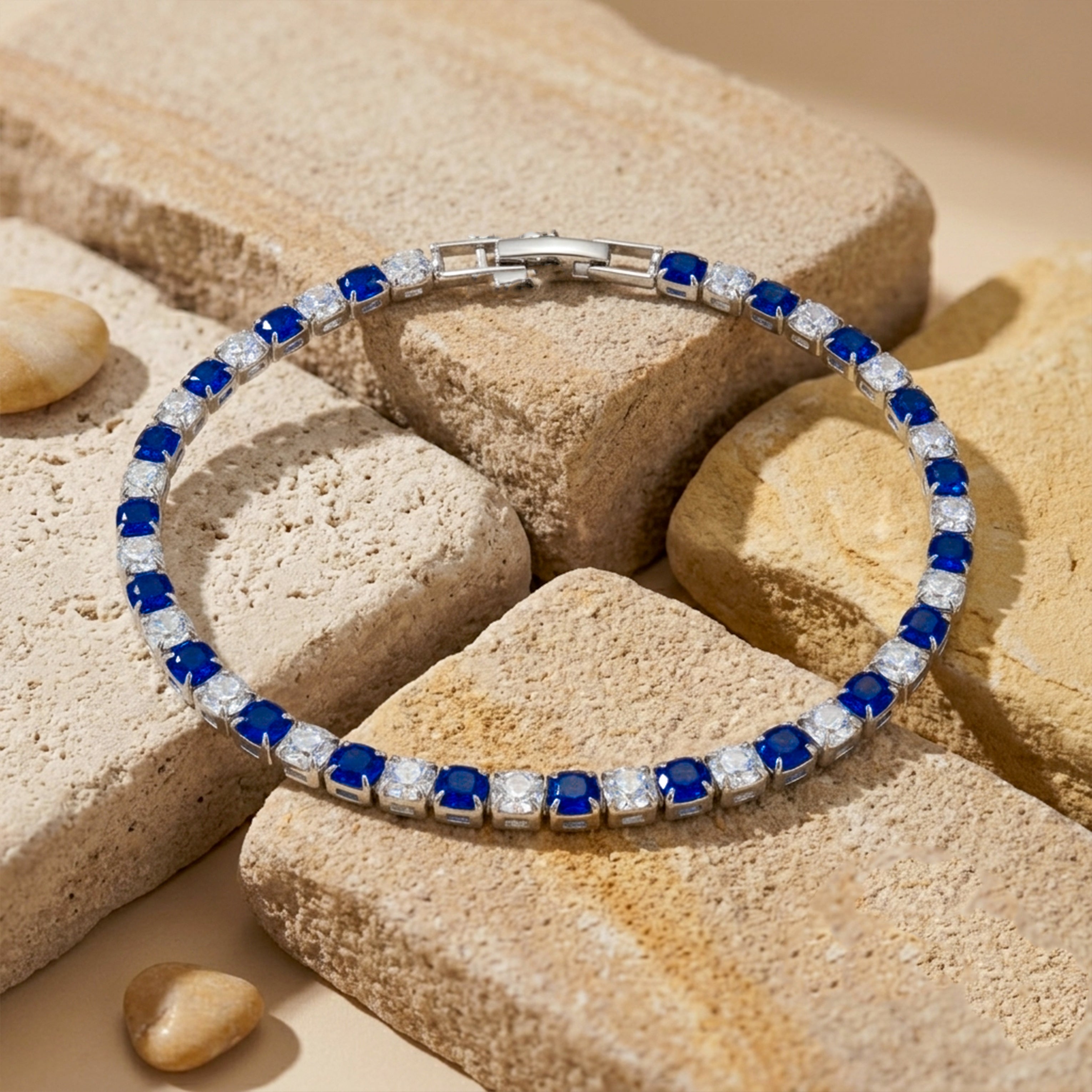Royal Sapphire Tennis Bracelet GWB -71