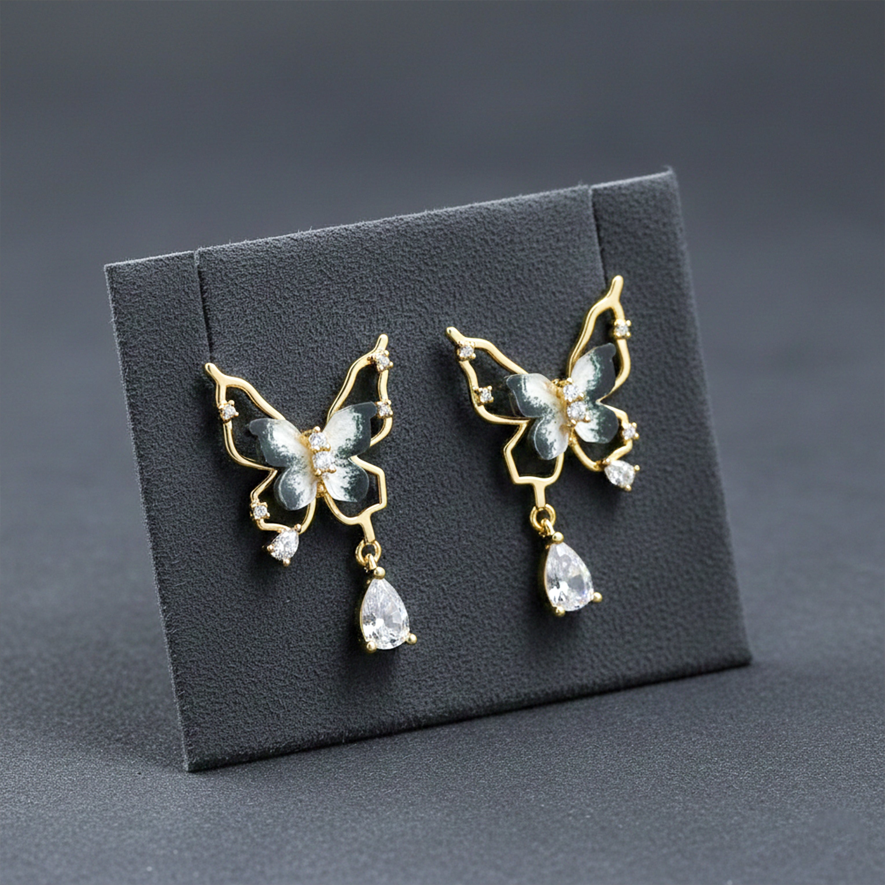 Butterfly Crystal Earring GWE -144
