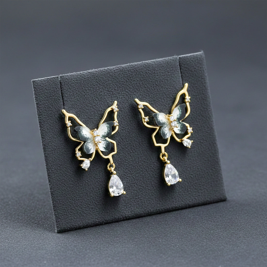 Butterfly Crystal Earring GWE -144